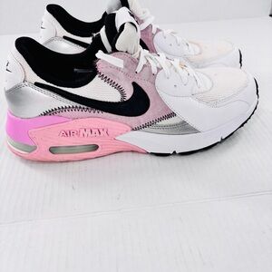Nike Women Air Max Excee Sneakers 10 White Arctic Pink Silver CD5432-109 Sz 10